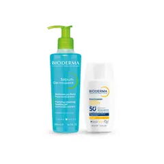 BIODERMA - Pack Sebium Gel Moussant 200Ml + PHT Defense Ultrafluid SPF50+ Inv F40Ml 28599