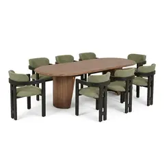 BASEMENT HOME - Juego de Comedor Luxe Opal 8 Sillas