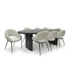 BASEMENT HOME - Juego de Comedor Torino 10 Sillas