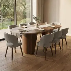 BASEMENT HOME - Juego de Comedor Luxe Velora 8 Sillas