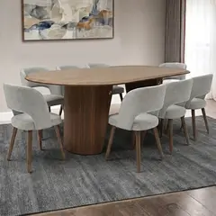 BASEMENT HOME - Juego de Comedor Luxe Velora 8 Sillas