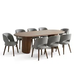 BASEMENT HOME - Juego de Comedor Luxe Velora 8 Sillas