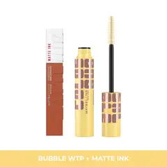 MAYBELLINE - Pack Mascara Bubble WTP + Labial Matte Ink Amazonian