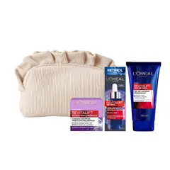 LOREAL - Rutina Renovación Profunda: Retinol + Gel Limpiador + Crema Día