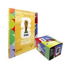 PANINI - Pack Album Mundial Tapa Dorada + Paquetón Figuras
