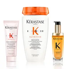 KERASTASE - Pack Reparación: Shampoo Nutritive 250ml + Elixir Oil 75ml + Regalo