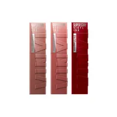 MAYBELLINE - Trio Labiales Vinyl Ink Cheeky + Lippy + Punchy