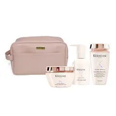 KERASTASE - Pack Brillo y Estilo: Gloss Cream Bain 250ml + Mascarilla 200ml + Crema de peinar 240ml + Regalo