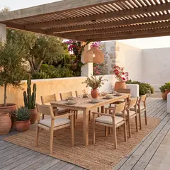 BASEMENT HOME - Juego De Comedor De Terraza Sicily 8 Puestos