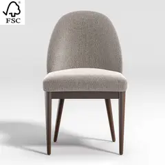 CRATE & BARREL - Set x 6 Sillas De Comedor Ana Gris Claro
