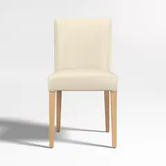 CRATE & BARREL - Set x 6 Sillas De Comedor Lowe Cuero Crema