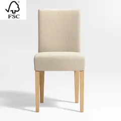 CRATE & BARREL - Set x 6 Sillas de Comedor Lowe Tela Beige
