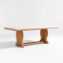 CRATE & BARREL - Mesa De Comedor Townsend De Madera Teca Para Exterior/Interior