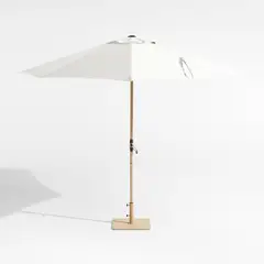 CRATE & BARREL - Sombrilla Para Terraza Sunbrella 3m Canvas White