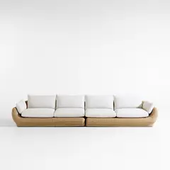 CRATE & BARREL - Sofá Ipanema Para Terraza 6 Cuerpos