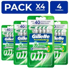GILLETTE - Prestobarba3 Sensitive Desechable 4 unidades PackX4