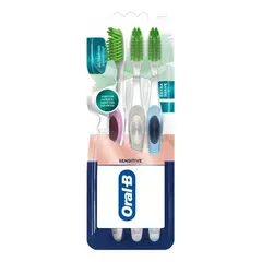 ORAL B - Cepillo dental ultrafino encías detox 3 unidades