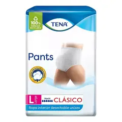 TENA - Ropa interior desechable adultos pants clásico l 8un