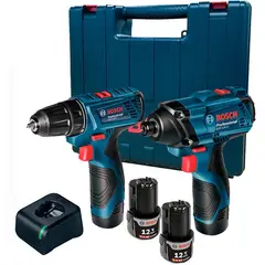 BOSCH - Taladro atornillador gsr 120 + impacto gdr 120 12v