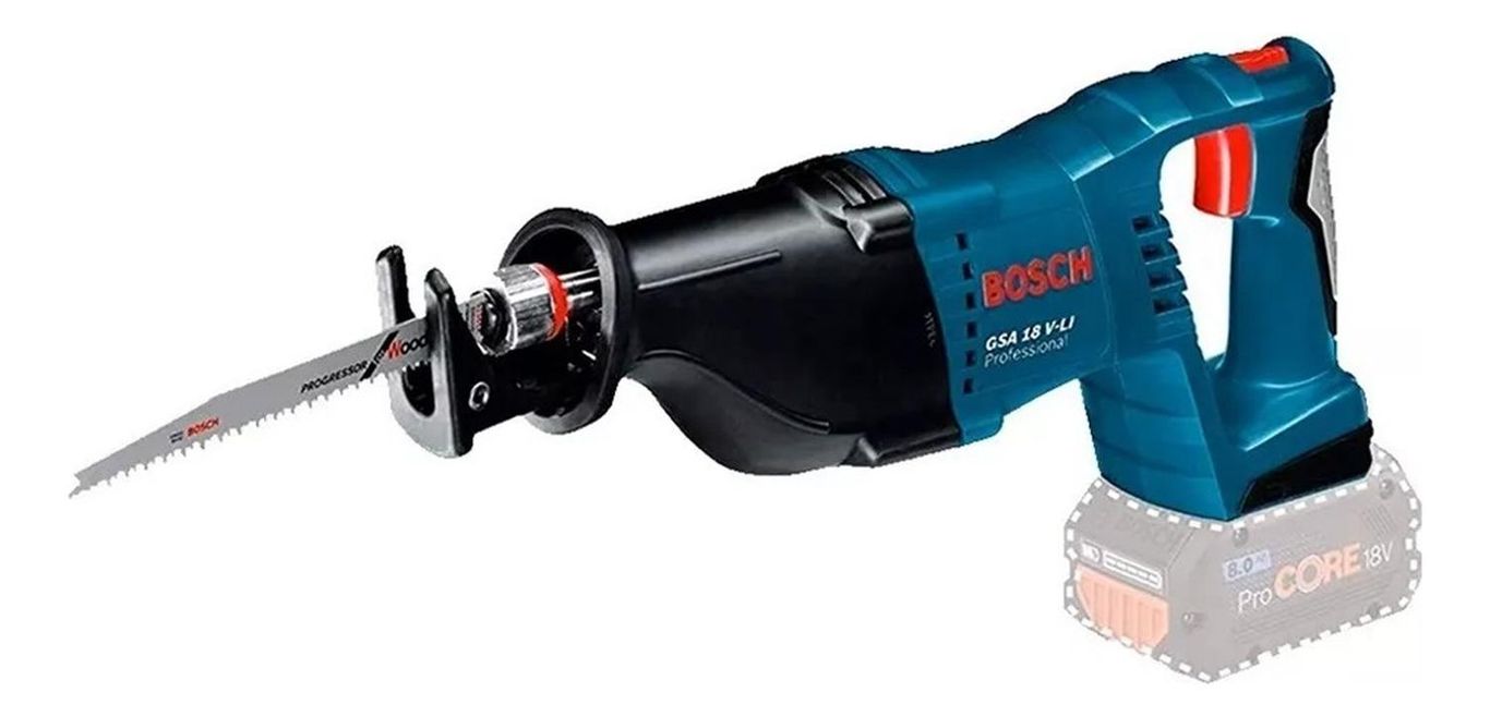 Sierra Sable Inalámbrica GSA 18V-LI 2700 Cpm (Baretool)