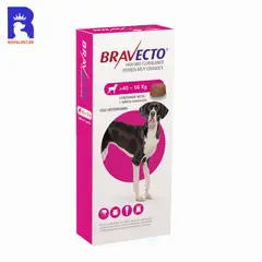 BRAVECTO - Antipulgas para perros 1400 Mg 40-56 Kg