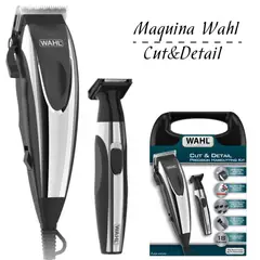 WAHL - Maquina de Cortar Cabello Cut & Detail 18 Piezas