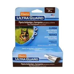 HARTZ - Ultra Pipeta Antipulgas y Garrapatas para Perros + 28 Kg