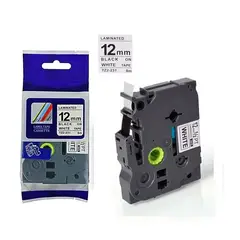 GENERICO - Tz2-231 Cinta Compatible Brother P-touch TZE-231, 12mm Negro Blanco