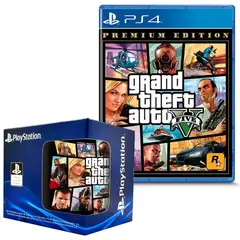 SONY - Grand theft auto V Premium Edition PlayStation 4 GTA V (euro) +taza