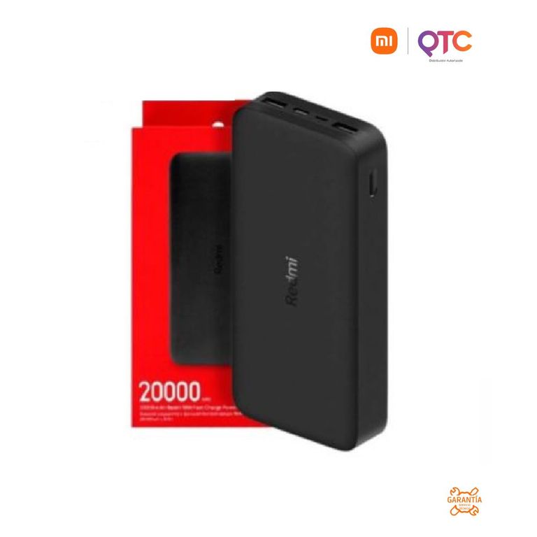 Redmi Power Bank 20000mAh Carga Rápida 18W Dual USB Batería Portátil Alta Capacidad