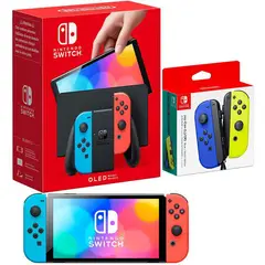 NINTENDO - Consola Switch Oled Neón  Joy Con.