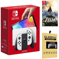 NINTENDO - Consola Switch Oled Blanco  Zelda Breath of the Wild  Mica.
