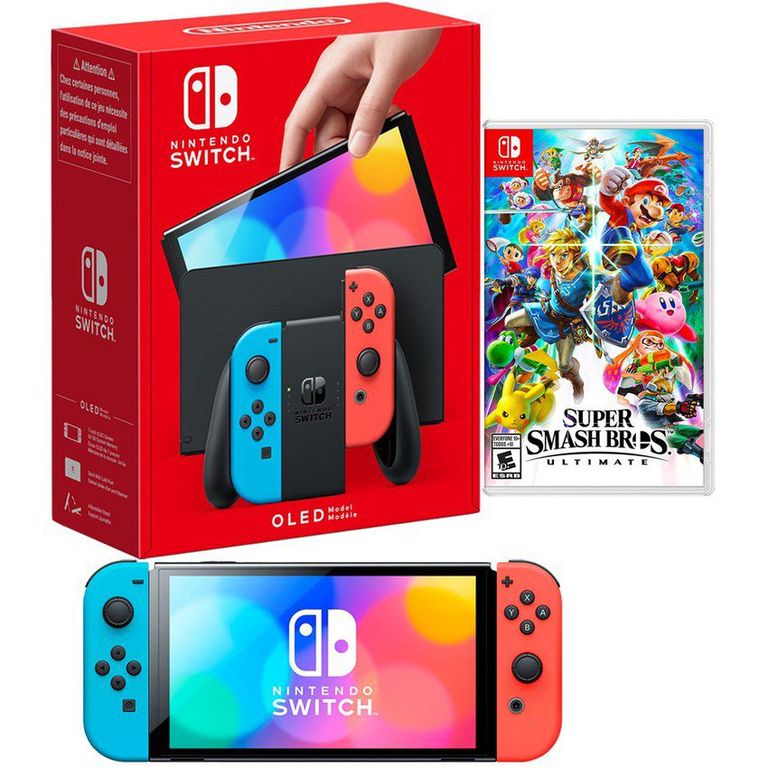 Consola Switch Oled Neón  Super Smash Bros.