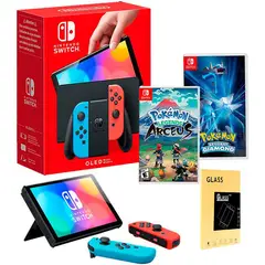 NINTENDO - Consola Switch Oled Neon Pokemon ArceusPokemon DiamondMica.