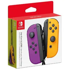 NINTENDO - Controles Joy con neon Morado Naranja Switch