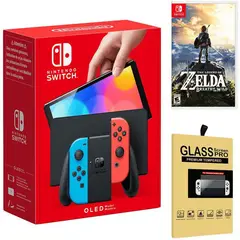 NINTENDO - Consola Switch Oled Neón  Zelda Breath of the Wild  Mica.