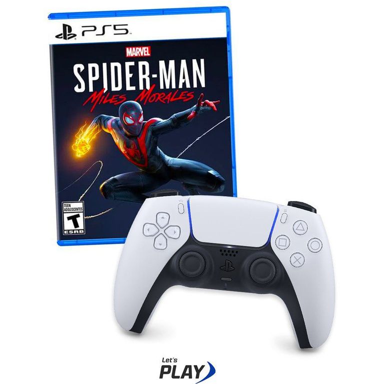 Mando Playstation 5 Dualsense + Spiderman Miles Morales ps5