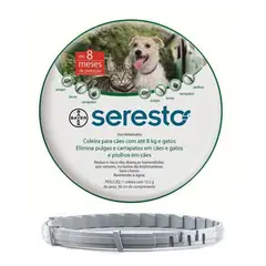 SERESTO - Collar antipulgas para perros o gatos menores de 8 kg