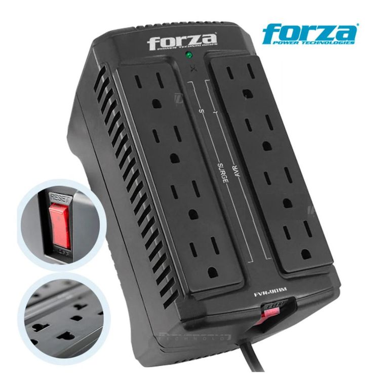 ESTABILIZADOR 8 TOMAS/900VA
