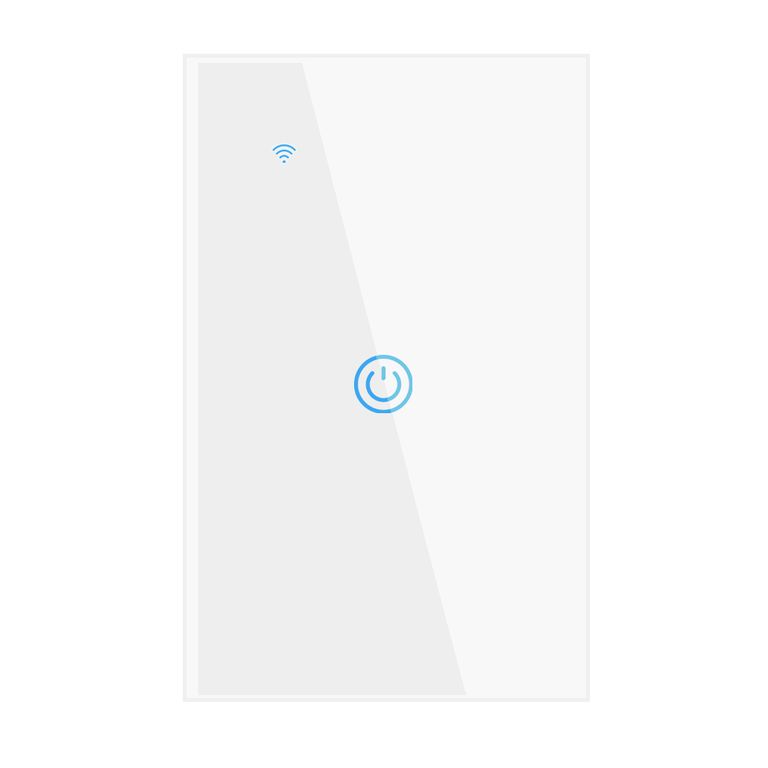 Interruptor Inteligente Wifi Táctil 1 Botón Con/Sin Neutro Blanco