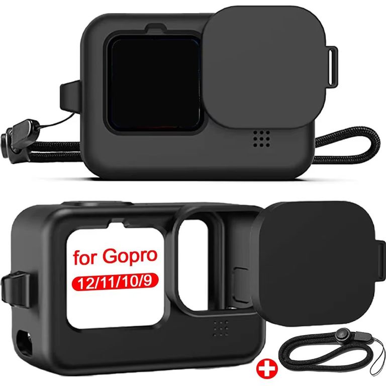 Case Funda Protectora GoPro Hero 9 y 10 11 12- NEGRO