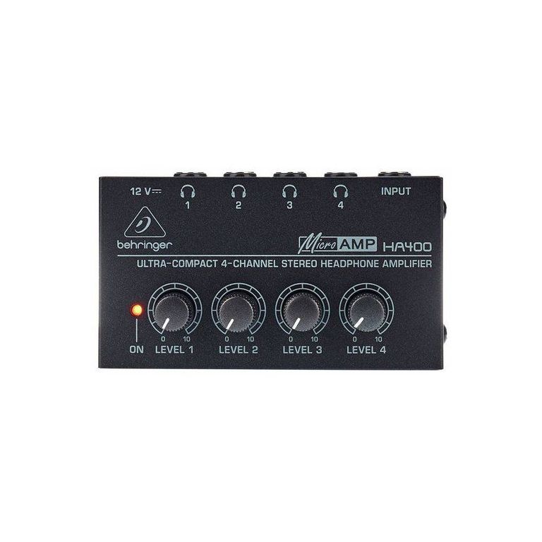 Amplificador de audifonos ha400 stereo 4 canales