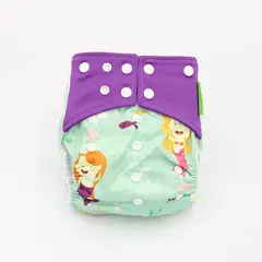 EKOALITAS - Pañal Ecológico Doble Barrera Unitalla - Sirenas