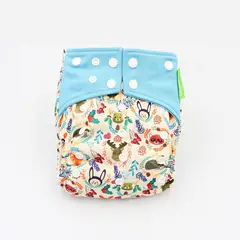 EKOALITAS - Pañal Ecológico Doble Barrera Unitalla - Animales del Bosque