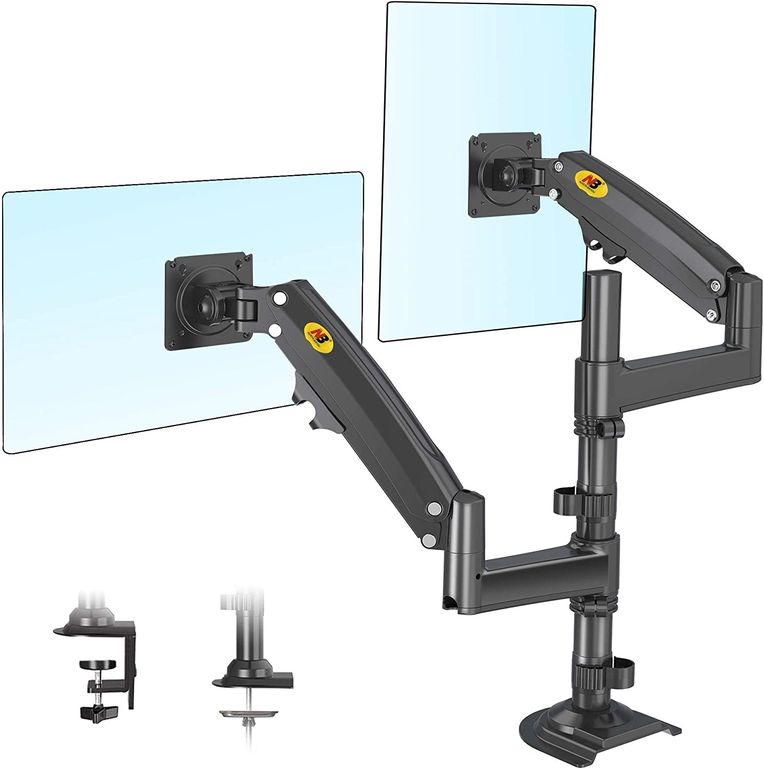 Rack Soporte Flexigas de Mesa Para Doble Monitor NB H180