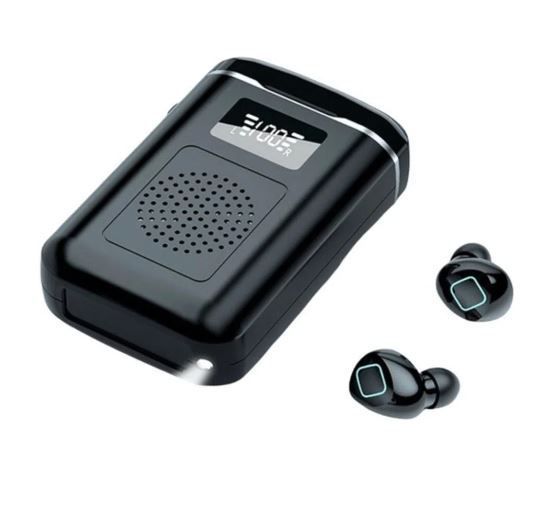 AUDÍFONOS AURICULARES INALAMBRICOS M6 4 FUNCIONES EN 1 COLOR NEGRO
