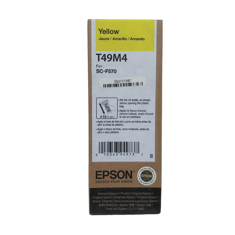 Tinta T49M Amarillo F170 F570 - Botella 140 ml