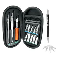 TRUPER - Juego Cutter precisión Cuchilla Exacto Tipo Bisturí 17 Piezas