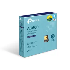 TP LINK - ADAPTADOR INALÁMBRICO NANO USB DE DOBLE BANDA AC600 NEGRO