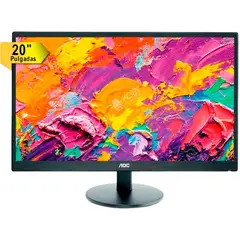 AOC - Monitor 20 e2070swhn vga hdmi 60hz